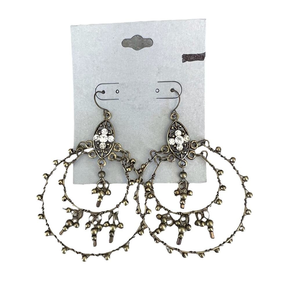 2009 Target boho metal hoop dangle earrings